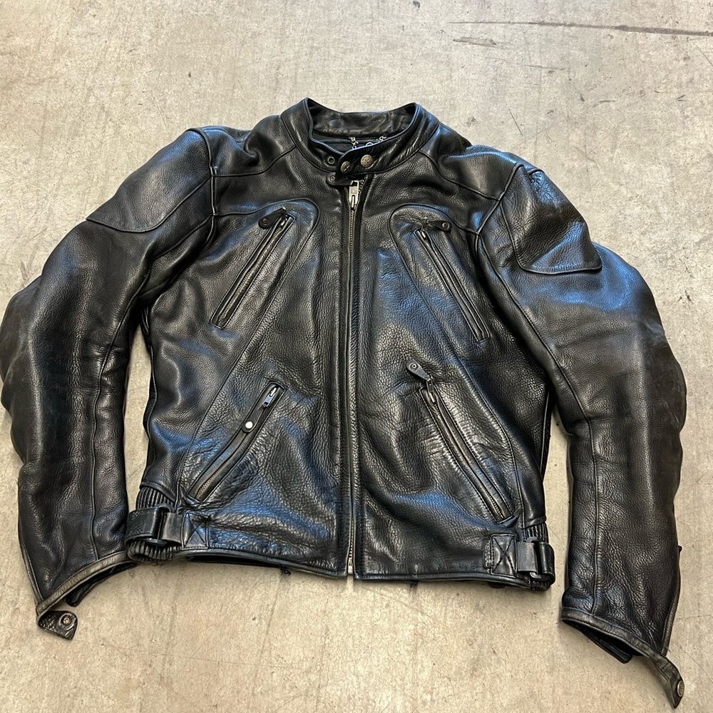 XPERT Motorcycle Men's Black Leather Jacket